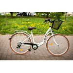 Mestský bicykel 28" Lavida Mahbike Sprick 6 prevodový 18" Biela
